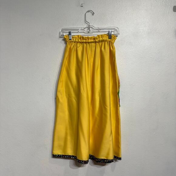 Mr. Hank Blue Yellow Floral Patchwork 70's Vintage 2-Piece Skirt Set Sz 12 - Picture 10 of 13